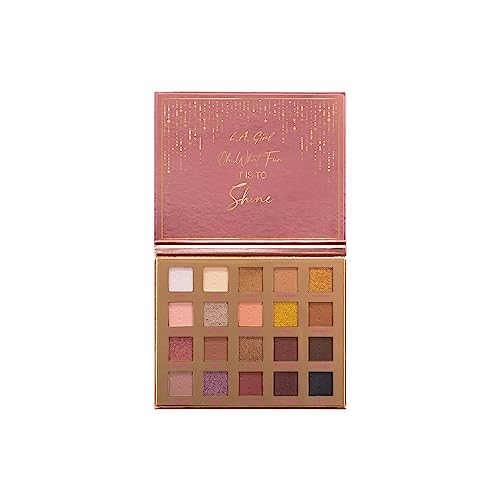 L.A. Girl- 20 Color Eye Shadow Palette-Dazzle All The Way | 20 shade selection | Mattes, shimmer, and nude hues | Long wearing and high impact color | 30gm