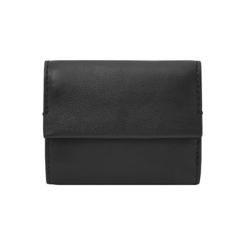 Fossil Women Leather Penrose Black Card Case Sl8288001