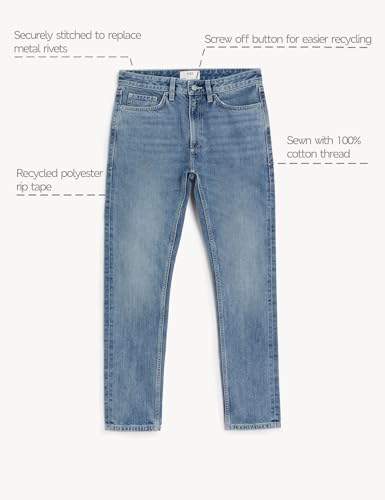 Marks & Spencer Men's Slim Jeans (T171558SLIGHT Blue_Light