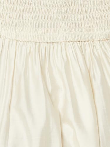 Max Kalki x Max Women Embroidered A-line Midi Dress (White_M)