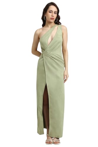 FOREVER 21 Women's Polyester Classic Maxi Dress (597843_Green
