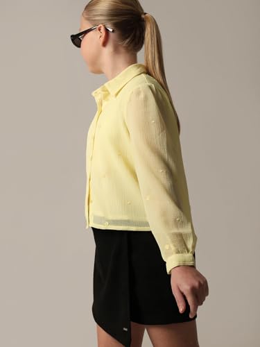 VERO MODA Girl Regular Fit Yellow Shirt