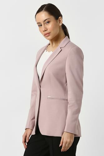Van Heusen Women's Blazer (VWKZFRGFN75271_Pink