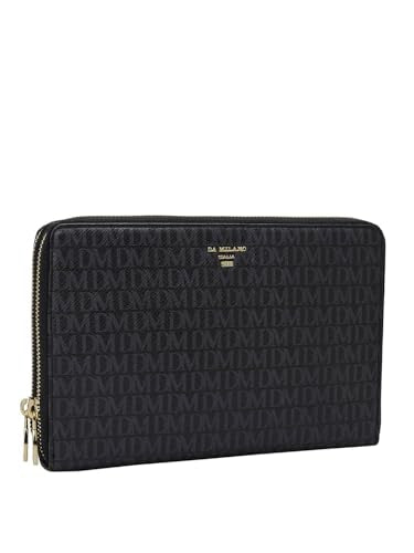 Da Milano Genuine Leather Black Multi Pouch (10036B)