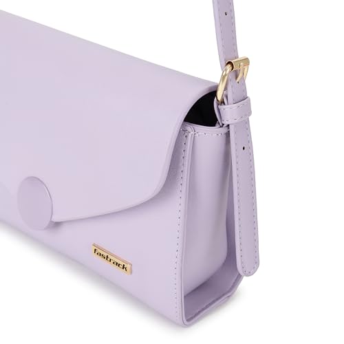 Fastrack Structured Monochrome Sling Bag for Women, Girls and Ladies | with Semi-Chain Strap