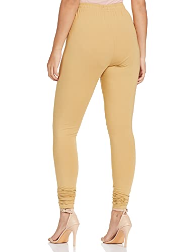 Max Women Mid Rise Solid Knitted Churidar (Nooskc21Be_Beige_2XL) Fit Type : Regular Fit