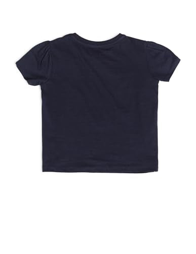 U.S. POLO ASSN. Kids Regular fit Cotton Logo Short Sleeves Round Neck T-Shirts (UGTSHON0071_Blue_12M)