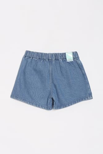 Allen Solly Girls Blue Solid Contemporary Fit Shorts