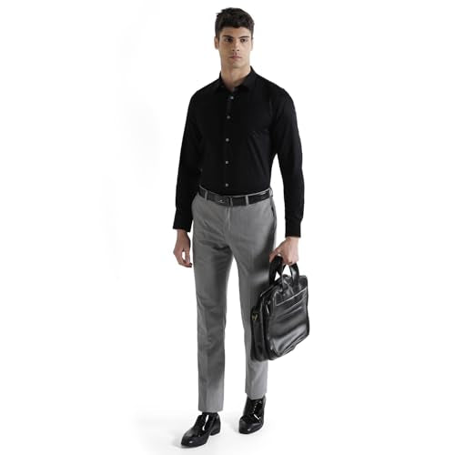 Blackberrys Men India Slim Fit Formal Shirt Black