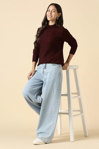 Allen Solly Womens Sweater Red