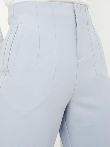 Max Women Structured Formal Trousers (SFB3113BLUE)_34
