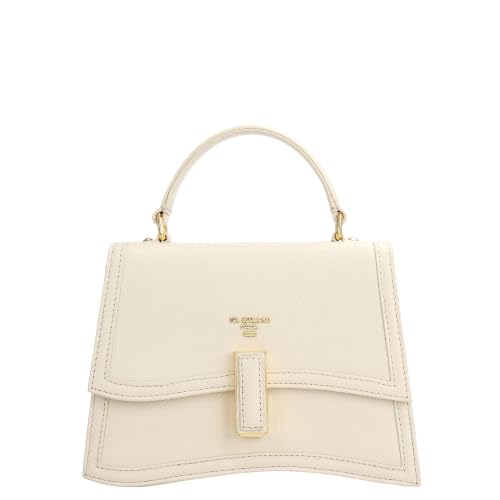 Da Milano Leather Satchel Bag for Women - Marshmallow White (LB-01516A-OL)