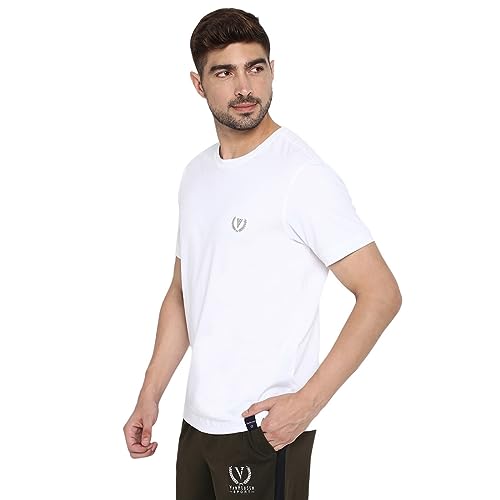 Van Heusen Men's Regular Fit T-Shirt (70023_White