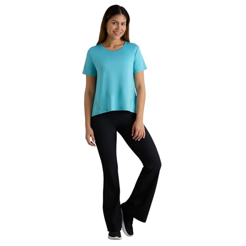 Skechers Women Reflective Tape Detailed Blue T-Shirts