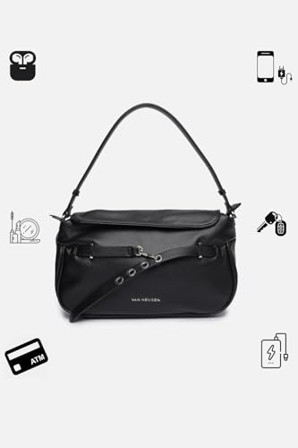 Van Heusen Womens textured black HANDBAG