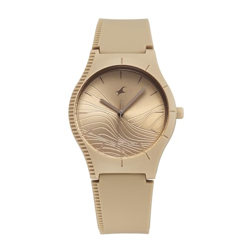 Fastrack Analog Beige Dial Girl's Watch-68022PP09W