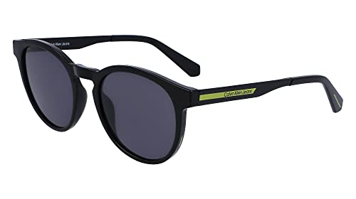 Calvin Klein Ckj22643s Round Sunglasses, Black, One Size