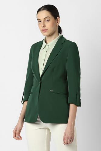 Van Heusen Women's Blazer (VWBZFRGFQ59128_Green