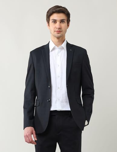 Arrow Men's Nylon Business Suit Pants Set (ARAJSU5529_Navy