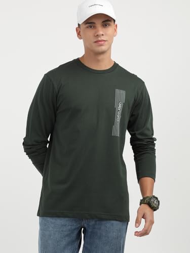 Calvin Klein Jeans Department691 Regular Fit T Shirt (K10K113589M14_Midnight Forest M)