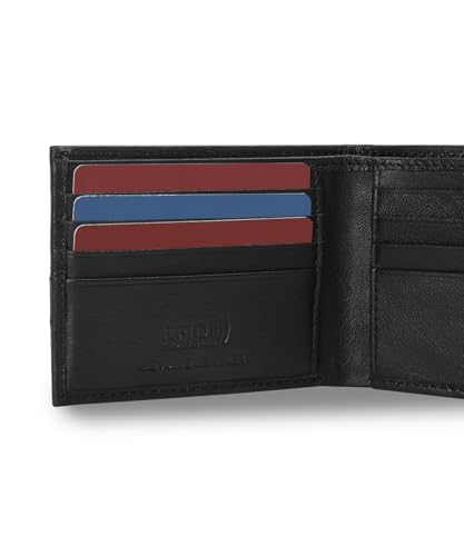 Puma Unisex-Adult, NOVO Leather Wallet, Black, (9209701)