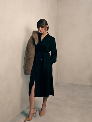 VERO MODA Womens Midi Dress Jet Black