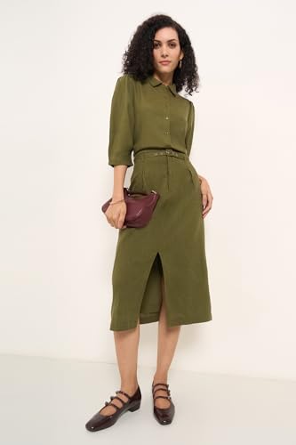 Annabelle by Pantaloons Womens Skirt_SS25WWANSKT00010E64A45_Capulet Olive_2XL