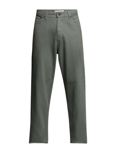 Jack & Jones Men's Mid Rise Regular Fit Green Pants
