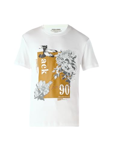 Jack & Jones Men's Regular Fit White Tshirt