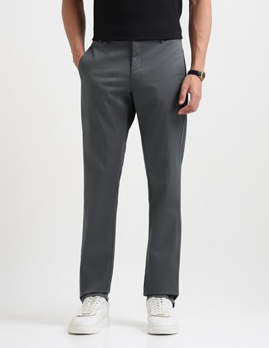 Arrow Sport Men's Textured Satin Trousers