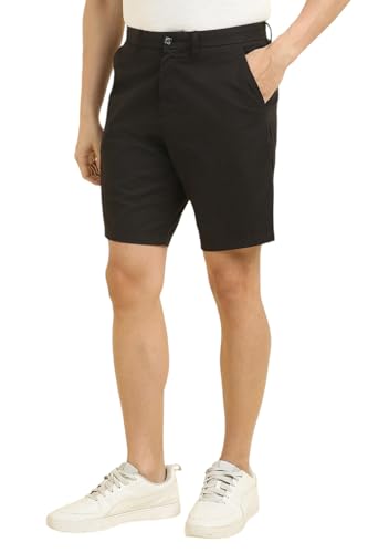 Allen Solly Men's Bermuda Shorts (ASSRQRGFQ56404_Black