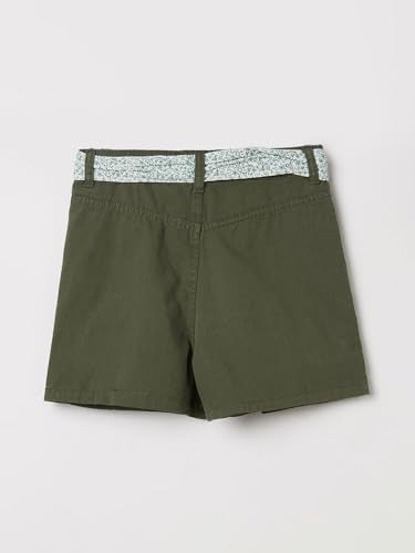 Max Girls Solid Shorts(Green_14-16 Y)