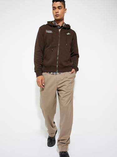 URB_N Men Solid Relaxed Fit Trousers