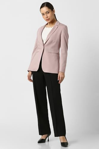 Van Heusen Women's Blazer (VWKZFRGFN75271_Pink