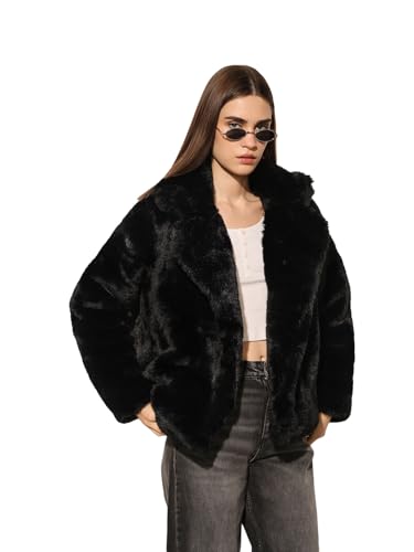 ONLY Women's Solid Regular Fit Black Jacket