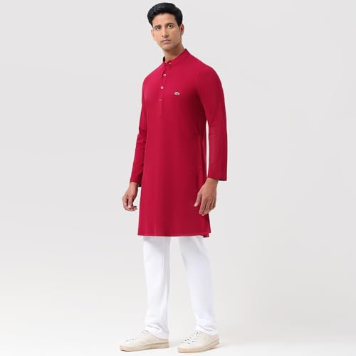 Men's Full Sleeve Knee Length Slim Fit Kurta
