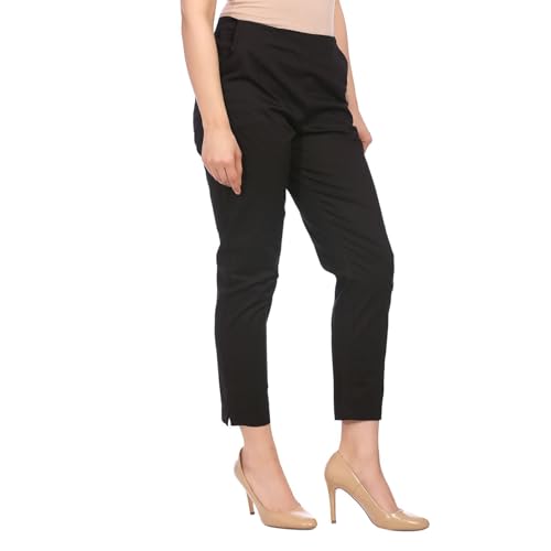 Rangriti Women's Parallel Bottom (134070_Black_Small)