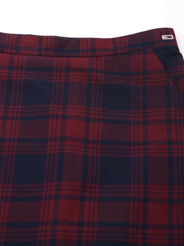Tommy Hilfiger Flared Fit Printed Mid Rise Skirt