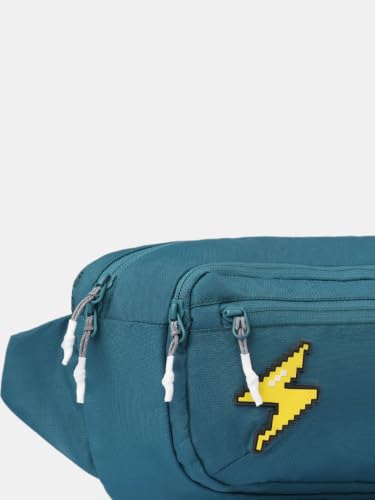 Wiki Sling Luggage Trolley Bag-33 cm(7.19L), Durable Polyester, No Lock, Premium Zippers, 360° 8 Silent Wheels, Carry On Trolley for Everyday Casual Travel, Green(SLD_Grn)