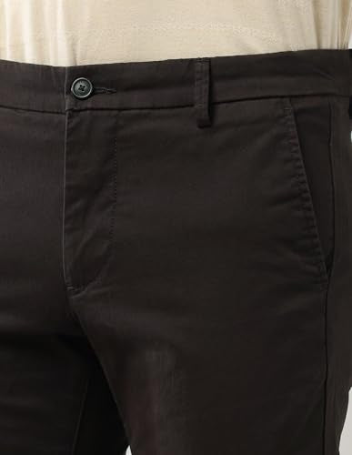 Arrow Men's Solid Slim Fit Acrylic Casual Trouser
