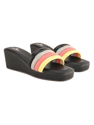 pelle albero Black Wedges For Women (PA-AG-2306)