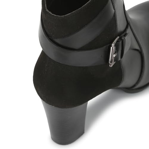 YOHO Women Comfortable Boots Collection | Extra Cushioned Foot Bed And Skin Friendly Ankle Boot With Heels | Trendy, Stylish, Casual Boots | Winter, Snow And Holiday Outings