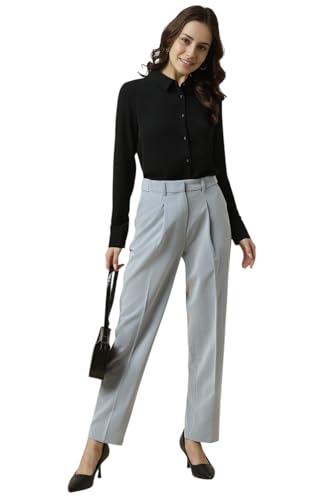 Women Black Solid Long Sleeves Shirt