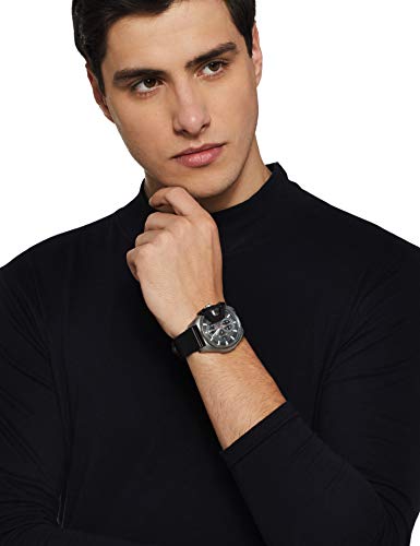 Daniel Klein Leather Analog Black Dial Men's Watch-Dk12158-1