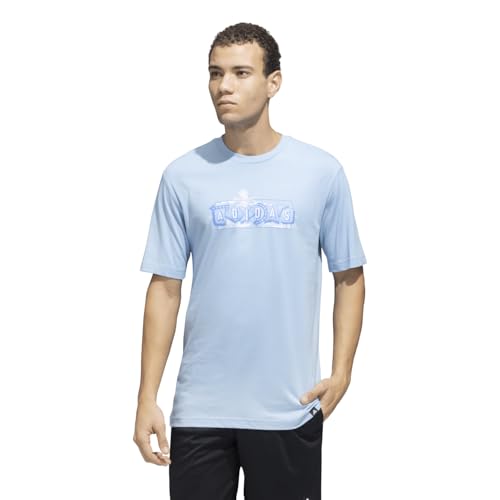 adidas Mens Regular T-Shirts | M L Pastel TEE | Blue | Size-S |