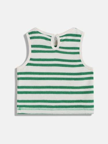 Girls Slim Fit Striped Cotton T-Shirt
