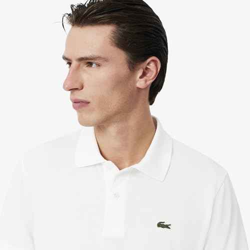 Lacoste Men's Solid Classic Fit Polos (PH9851001_White
