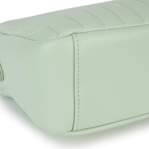 Fastrack Pastel Quilt Sling Bag for Women | Lightweight Quilted Crossbody with 3 Zippered Compartments, Detachable Strap and Soft-Tone Hardware | Stylish Everyday Sling for Casual Outings and College