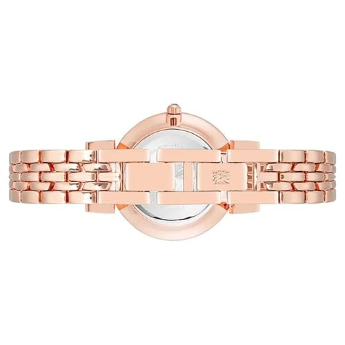 ANNE KLEIN Women's 33 mm Crystal Brown Dial Metal Analogue Watch