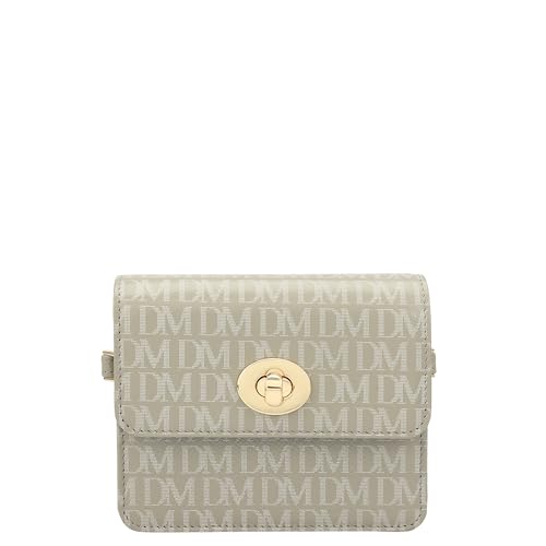 Da Milano Leather Sling Wallet for Women - Grey (10281A)